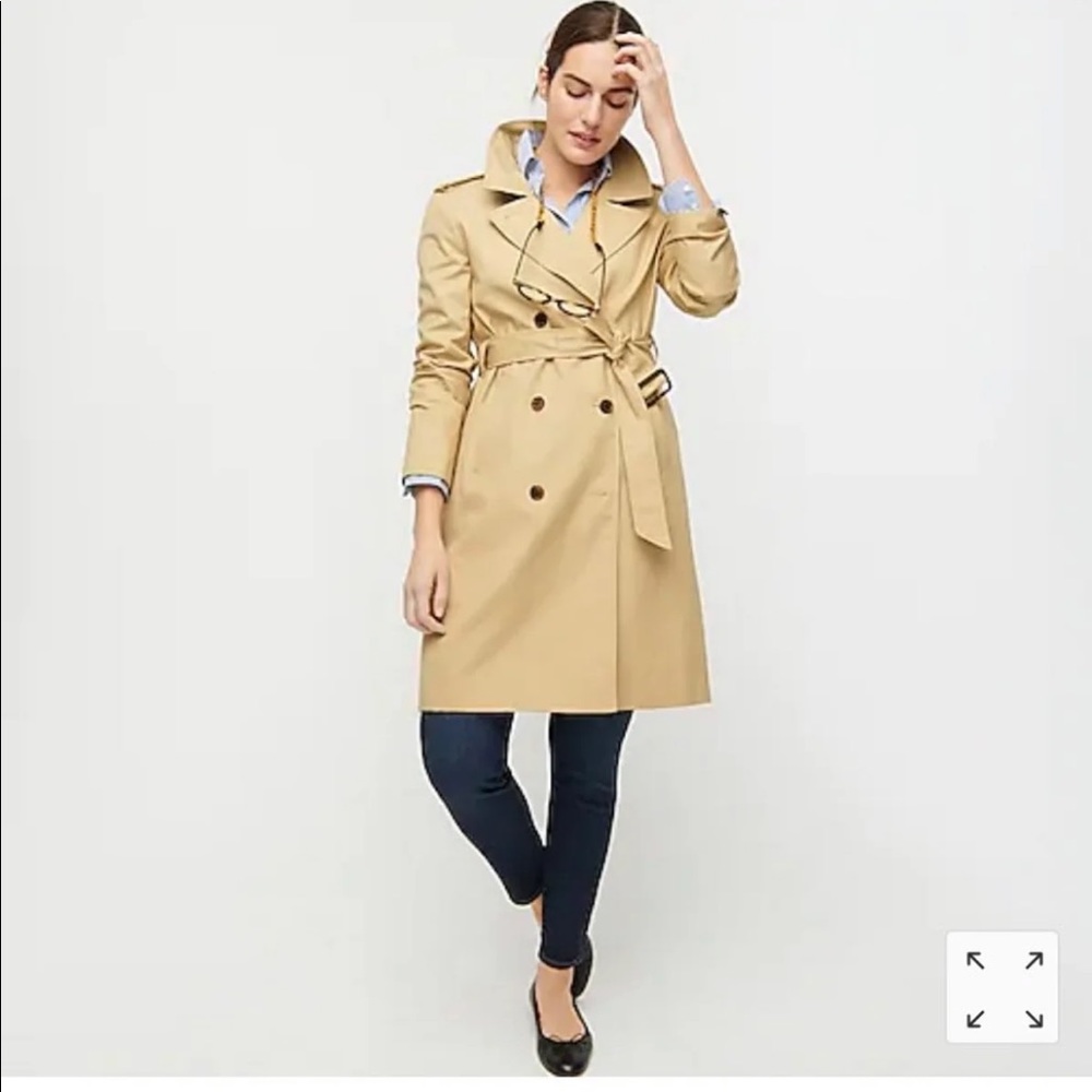NWT J Crew Sz 0 Icon Trench Coat